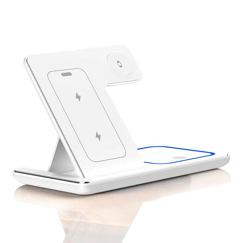  Fast Wireless Charger Stand 3 in 1 Foldable Charging Station 30W for Iphone &Apple Watch & Airpods Pro