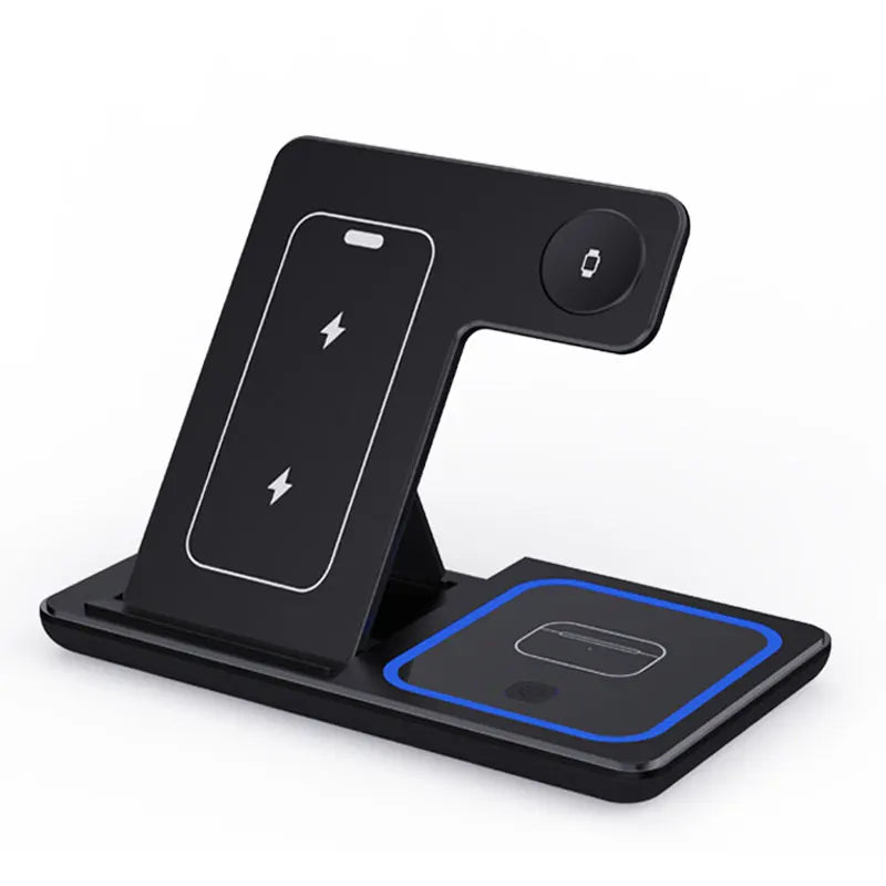  Fast Wireless Charger Stand 3 in 1 Foldable Charging Station 30W for Iphone &Apple Watch & Airpods Pro